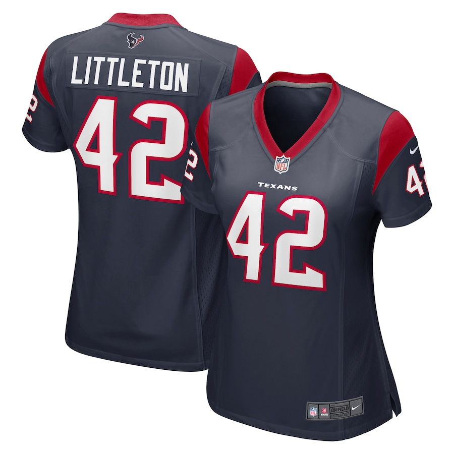 Women's Houston Texans Cory Littleton Nike Navy Nike Women's Team Color Jersey - Puhuasuan