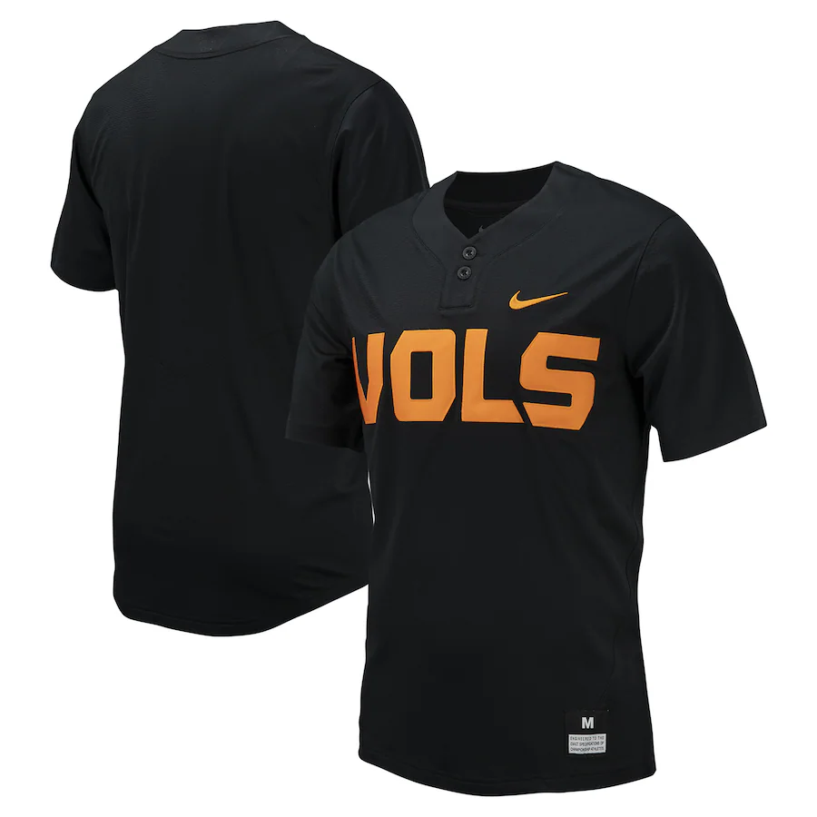 Tennessee Volunteers Nike Replica Baseball Jersey - Black - Puhuasuan