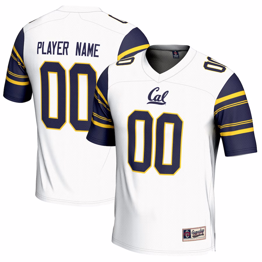 Cal Bears GameDay Greats Youth NIL Pick-A-Player Football Jersey - White - Puhuasuan