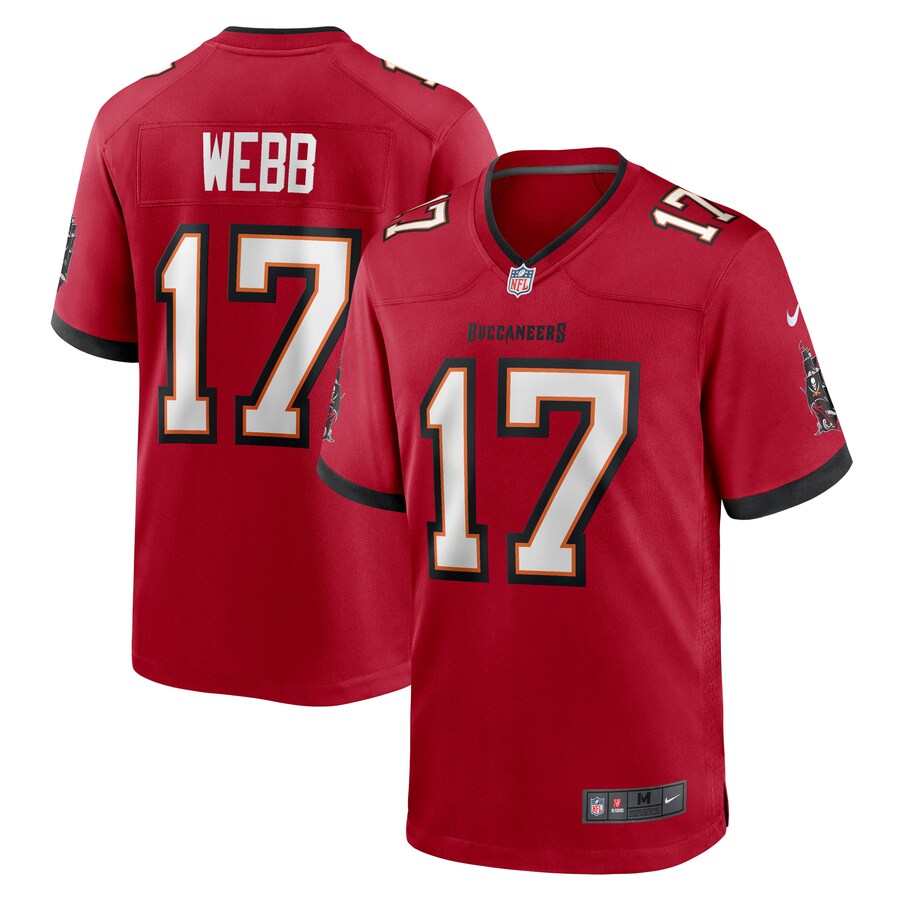 Men's Tampa Bay Buccaneers Raleigh Webb Nike  Red  Game Jersey - Puhuasuan