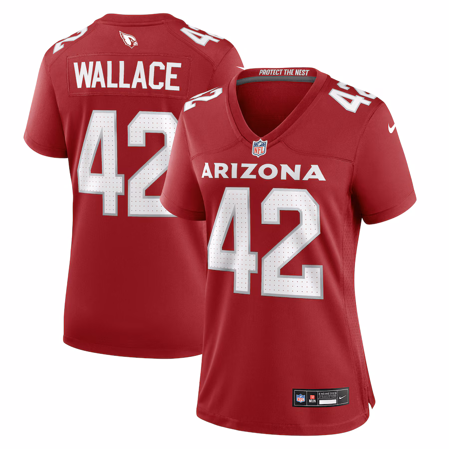 Women's Arizona Cardinals K'Von Wallace Nike  Cardinal Team Game Jersey - Puhuasuan