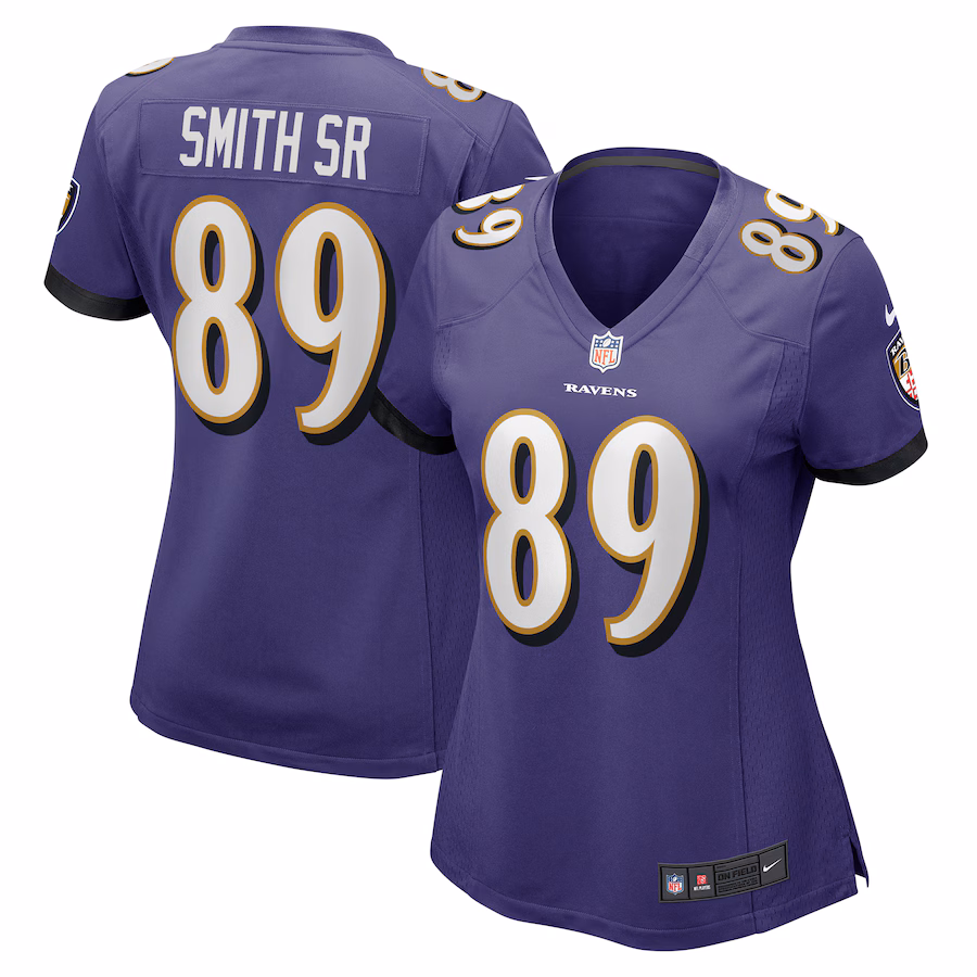 Women's Baltimore Ravens Steve Smith Sr. Nike Purple Retired Player Game Jersey - Puhuasuan