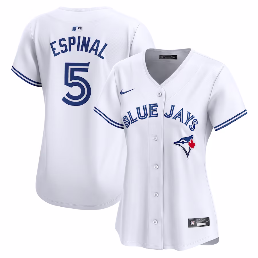 Women's Toronto Blue Jays Santiago Espinal Nike White Home Limited Player Jersey - Puhuasuan