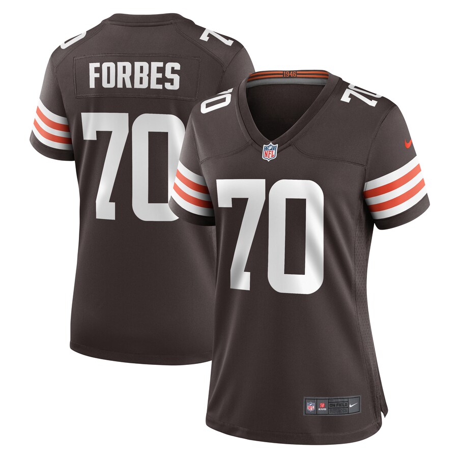 Women's Cleveland Browns Drew Forbes Nike  Brown Team Game Jersey - Puhuasuan