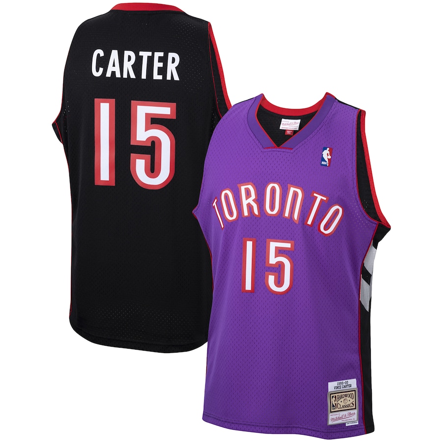 Men's Toronto Raptors Vince Carter Mitchell & Ness Purple 1999/00 Hardwood Classics Swingman Jersey - Puhuasuan