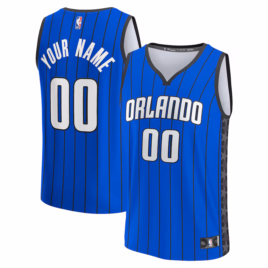 Men's Orlando Magic  Fanatics Blue Fast Break Custom Jersey - Statement Edition - Puhuasuan