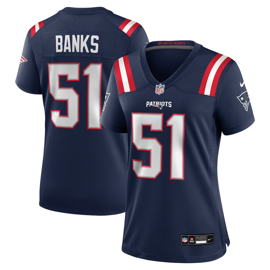 Women's New England Patriots Keshawn Banks Nike Navy Game Jersey - Puhuasuan