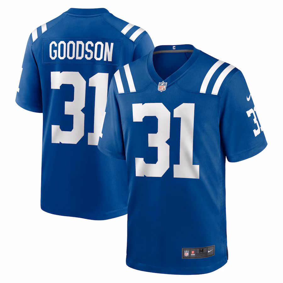Men's Indianapolis Colts Tyler Goodson Nike Royal Game Jersey - Puhuasuan