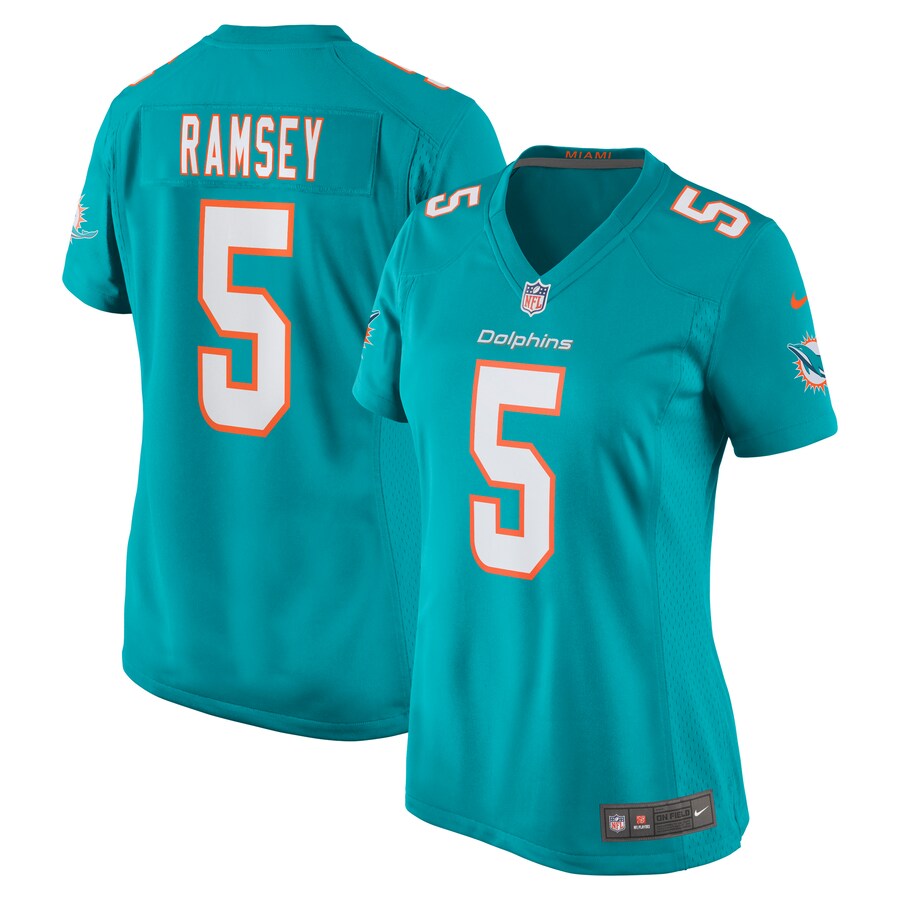 Women's Miami Dolphins Jalen Ramsey Nike Aqua Player Jersey - Puhuasuan