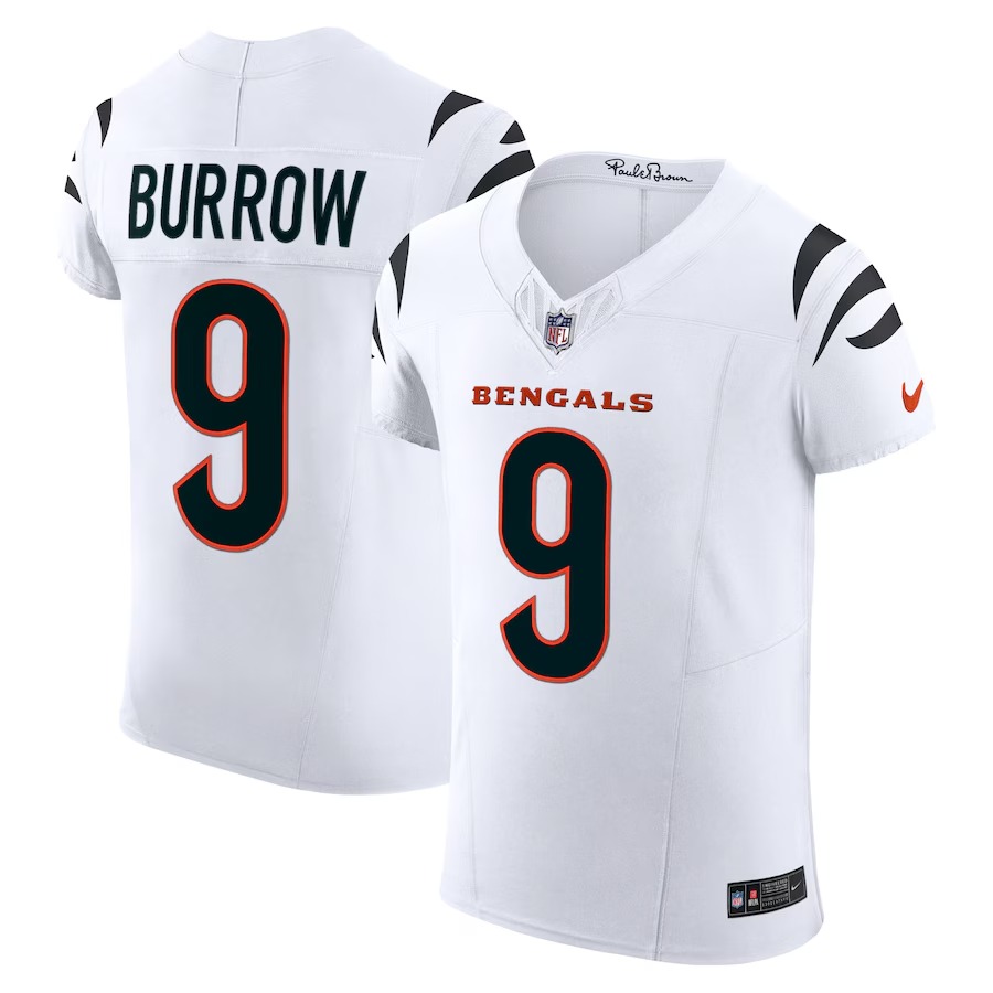 Men's Cincinnati Bengals Joe Burrow Nike White  Vapor F.U.S.E. Elite Jersey - Puhuasuan
