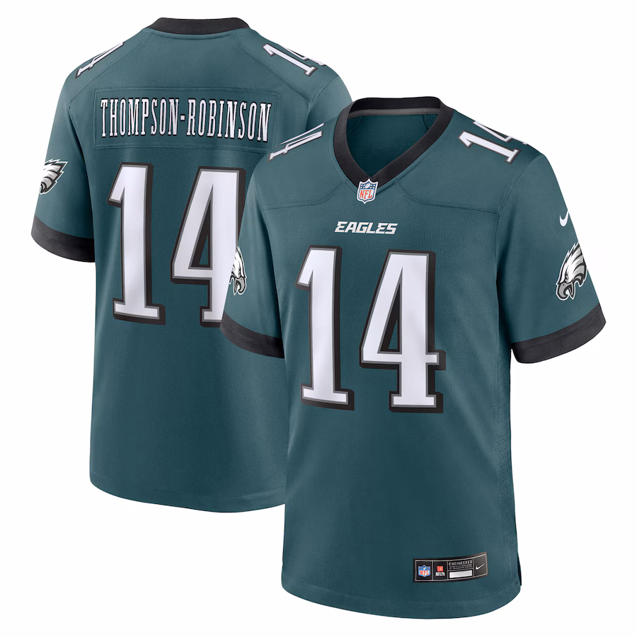 Men's Philadelphia Eagles Dorian Thompson-Robinson Nike Midnight Green Team Game Jersey - Puhuasuan