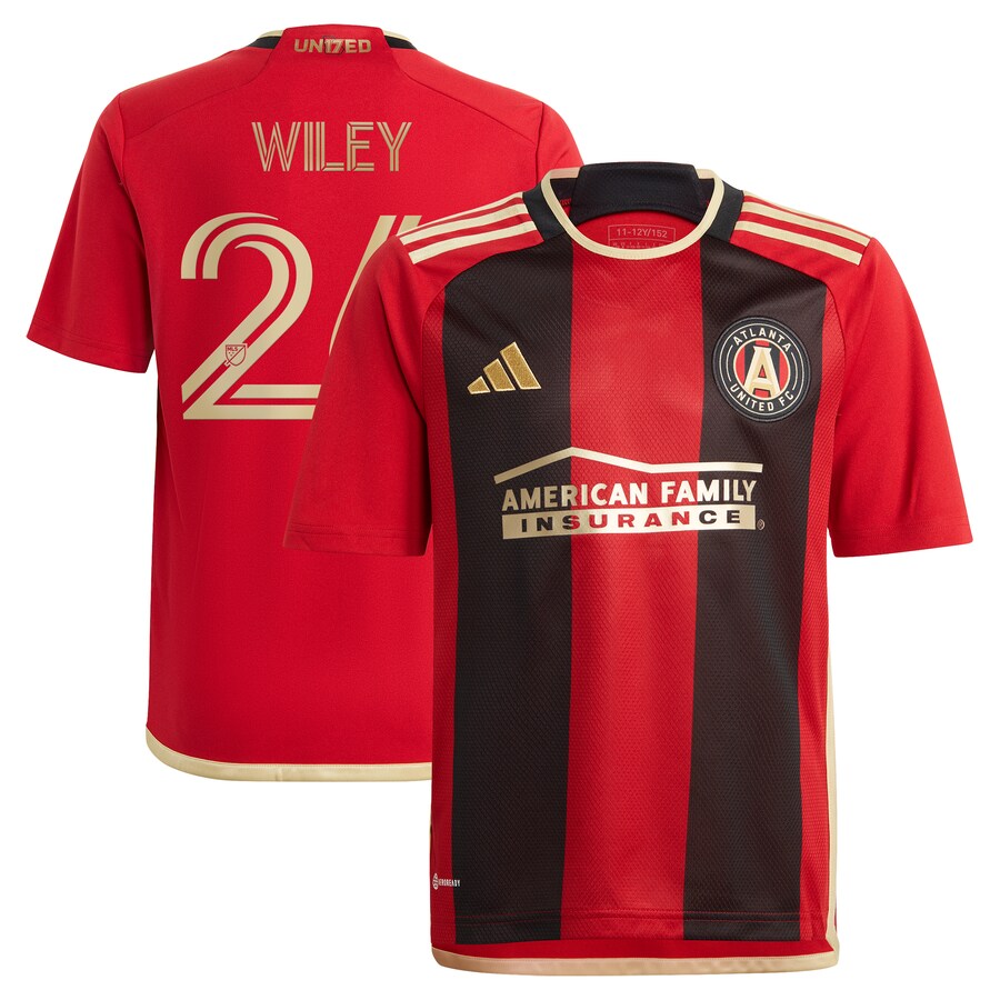 Youth Atlanta United FC Caleb Wiley adidas Black 2024 The17's Kit Replica Player Jersey - Puhuasuan