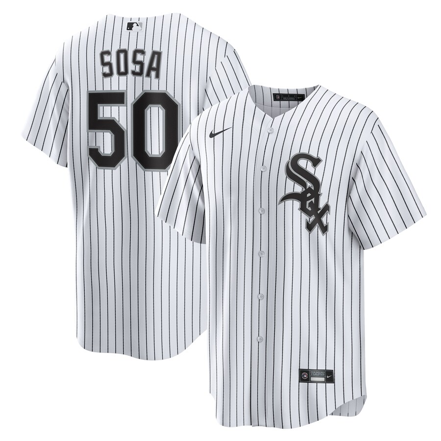 Men's Chicago White Sox Lenyn Sosa Nike White Home Replica Jersey - Puhuasuan