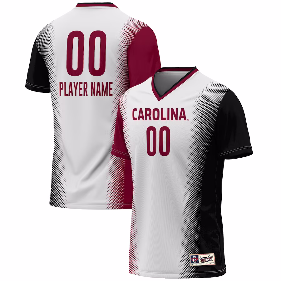 South Carolina Gamecocks GameDay Greats Youth NIL Pick-A-Player Lightweight Women's Soccer Jersey - White - Puhuasuan