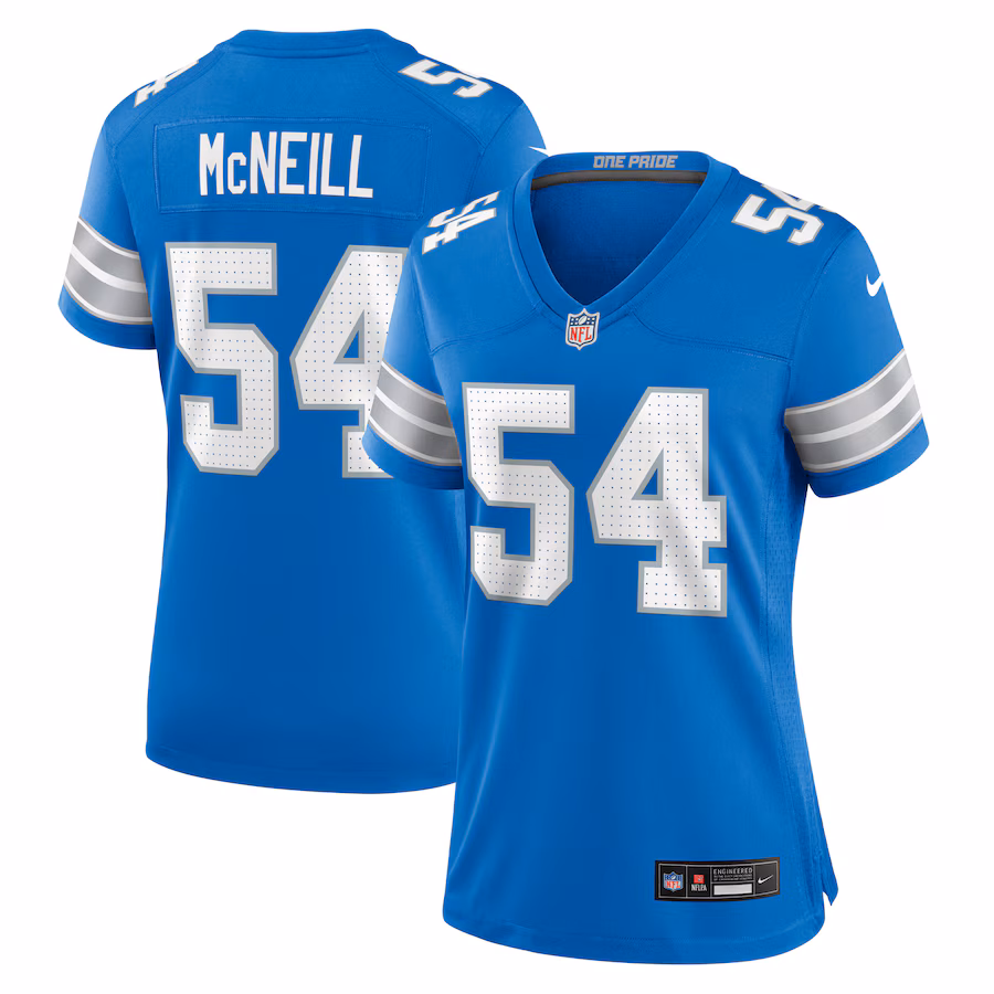 Women's Detroit Lions Alim McNeill Nike Blue Team Game Jersey - Puhuasuan