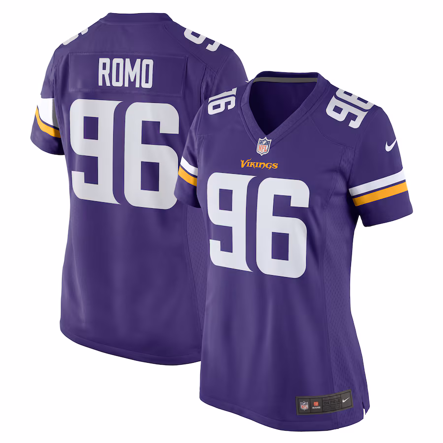 Women's Minnesota Vikings John Parker Romo Nike  Purple Game Jersey - Puhuasuan