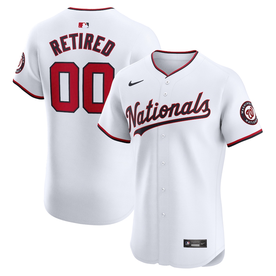 Men's Washington Nationals Nike White Home Elite Pick-A-Player Retired Roster Jersey - Puhuasuan