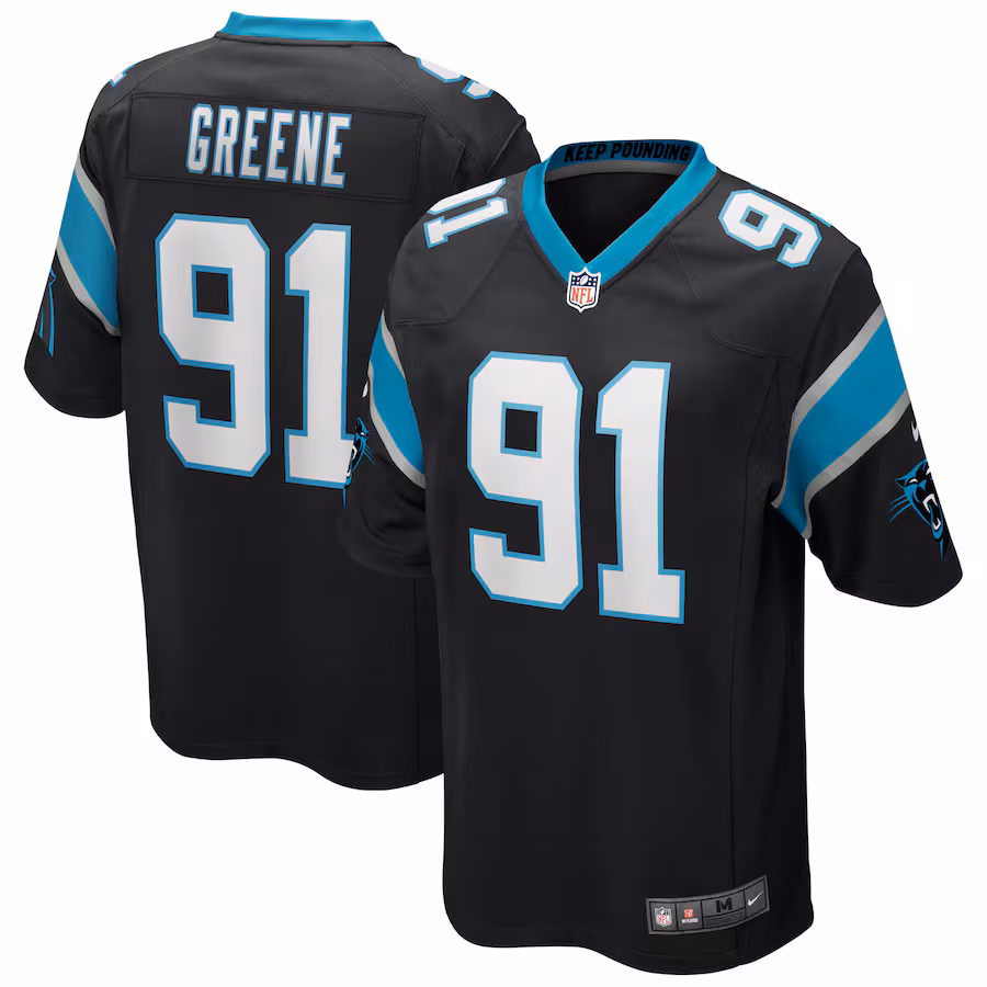 Men's Carolina Panthers Kevin Greene Nike Black Game Retired Player Jersey - Puhuasuan