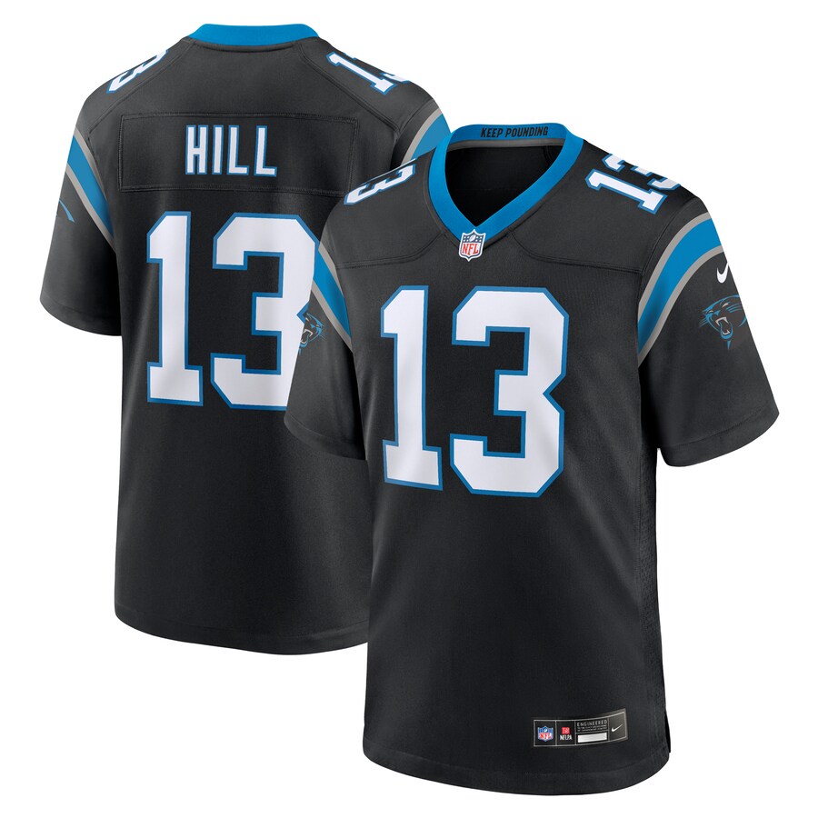 Men's Carolina Panthers Troy Hill Nike  Black Team Game Jersey - Puhuasuan