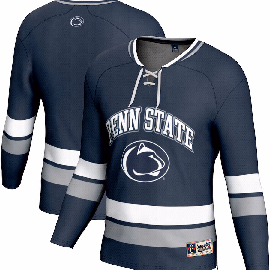 Youth  GameDay Greats Navy Penn State Nittany Lions Spirit Hockey Jersey - Puhuasuan
