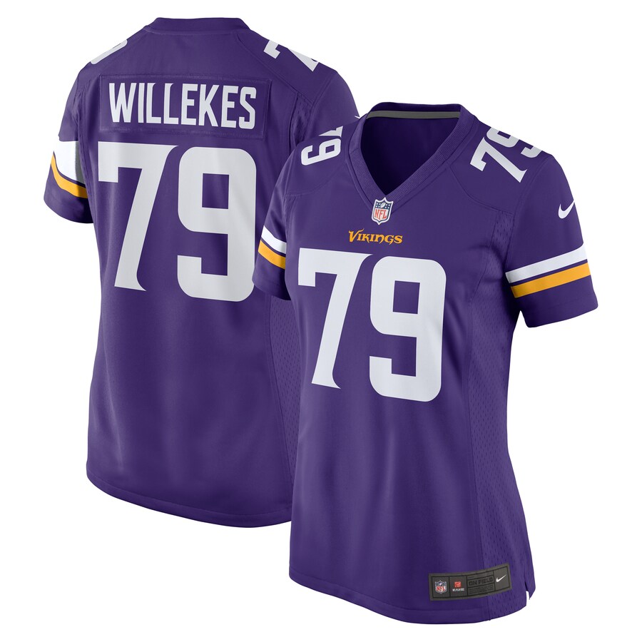 Women's Minnesota Vikings Kenny Willekes Nike Purple Game Jersey - Puhuasuan