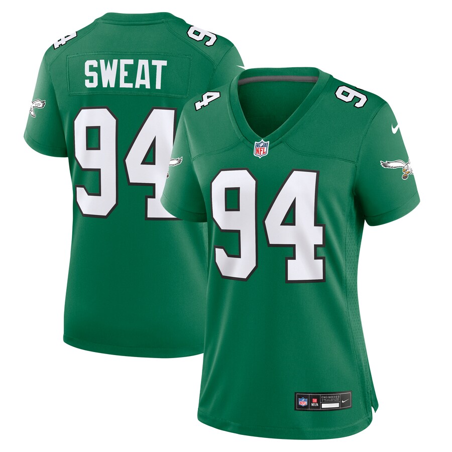 Women's Philadelphia Eagles Josh Sweat Nike Kelly Green Alternate Game Jersey - Puhuasuan