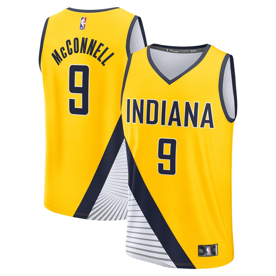 Youth Indiana Pacers T.J. McConnell Fanatics Gold Fast Break Player Jersey - Statement Edition - Puhuasuan