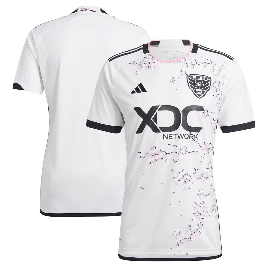 Men's D.C. United adidas White 2023 The Cherry Blossom Kit Replica Jersey - Puhuasuan
