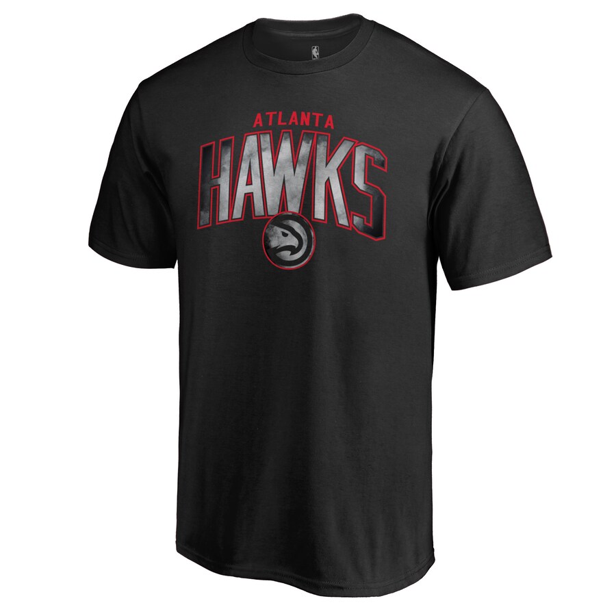 Men's Atlanta Hawks Black Arch Smoke T-Shirt - Puhuasuan