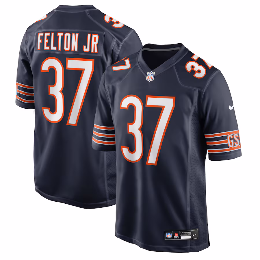 Men's Chicago Bears Demetric Felton Jr. Nike Navy Team Game Jersey - Puhuasuan