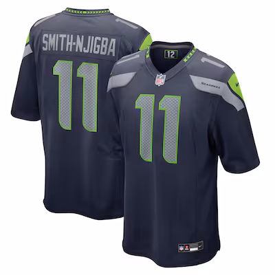 Men's Seattle Seahawks Jaxon Smith-Njigba Nike College Navy Game Jersey - Puhuasuan