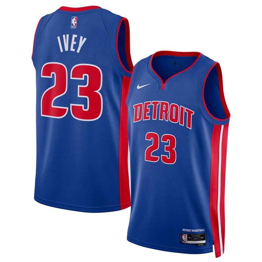 Unisex Detroit Pistons Jaden Ivey Nike Blue 2022 NBA Draft First Round Pick Swingman Jersey - Icon Edition - Puhuasuan
