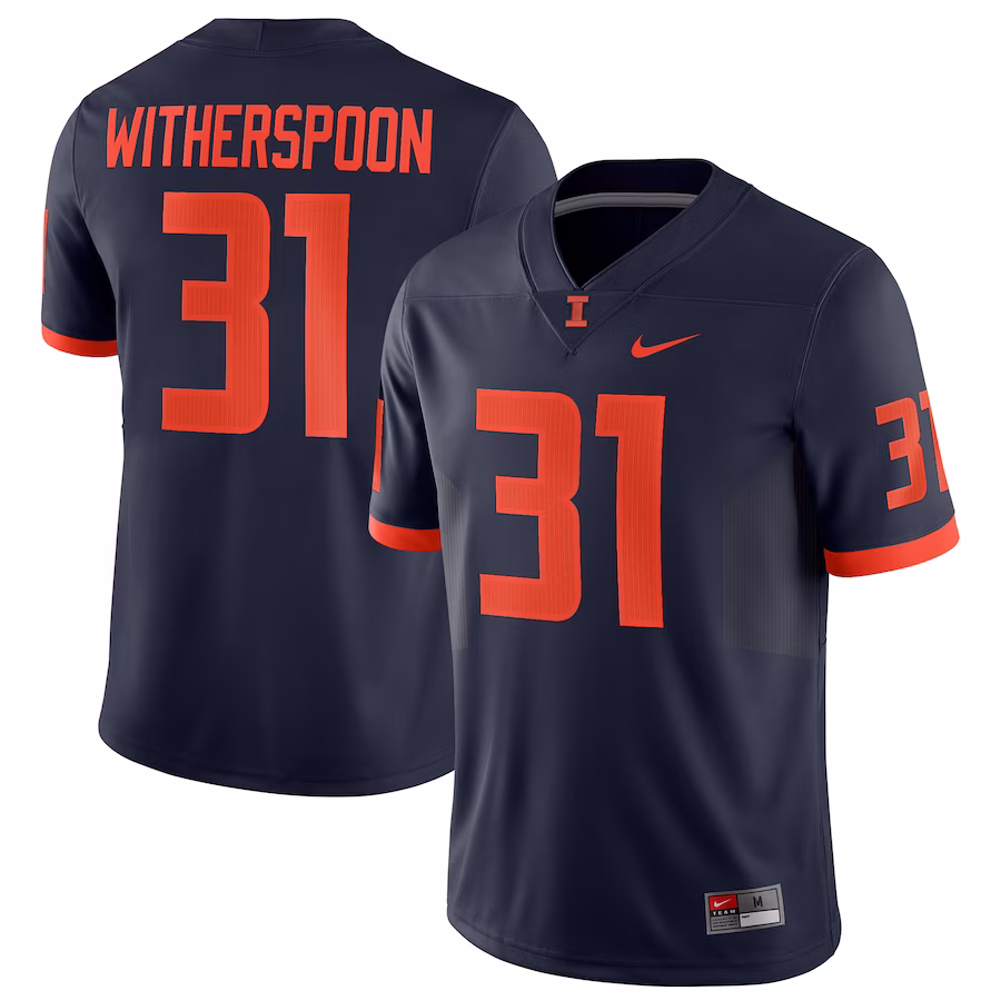 Devon Witherspoon Illinois Fighting Illini Nike Replica Jersey - Navy - Puhuasuan