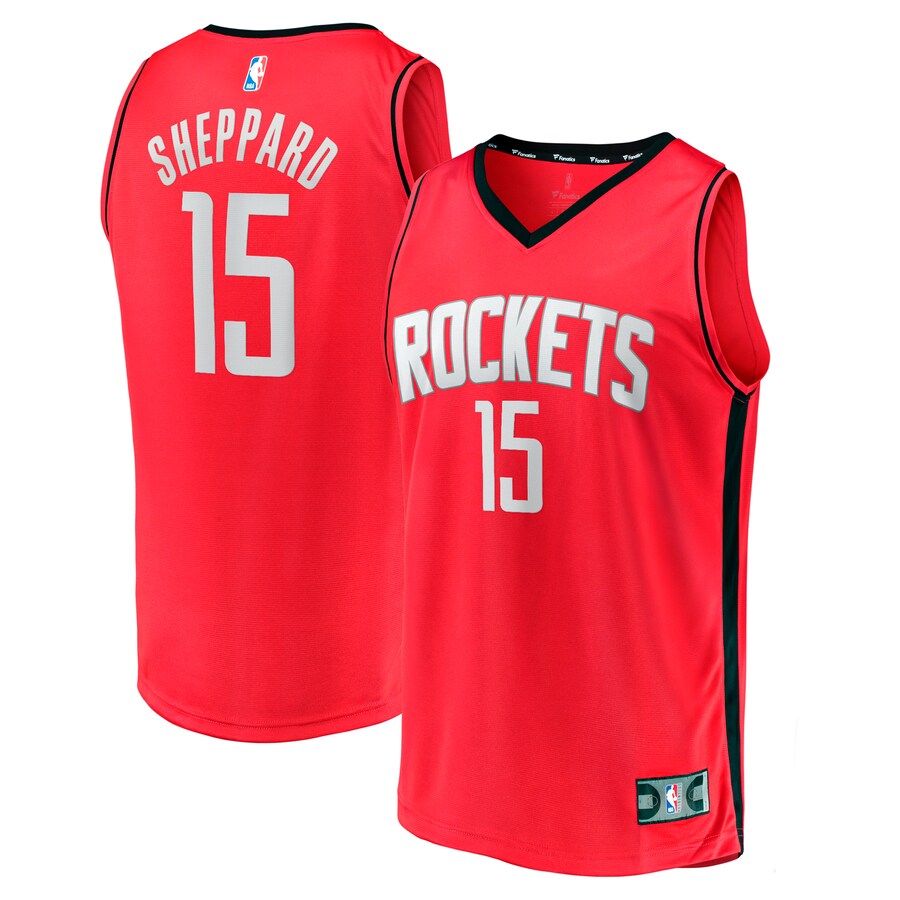 Youth Houston Rockets Reed Sheppard Fanatics Red 2024 NBA Draft Fast Break Player Jersey - Icon Edition - Puhuasuan