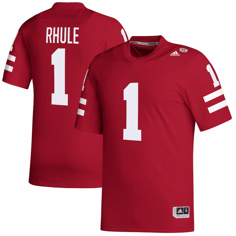 Matt Rhule Nebraska Huskers adidas Replica Football Jersey - Scarlet - Puhuasuan