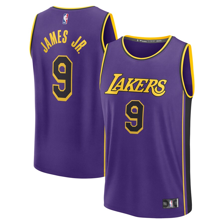 Men's Los Angeles Lakers Bronny James Fanatics Purple Fast Break Replica Player Jersey - Statement Edition - Puhuasuan
