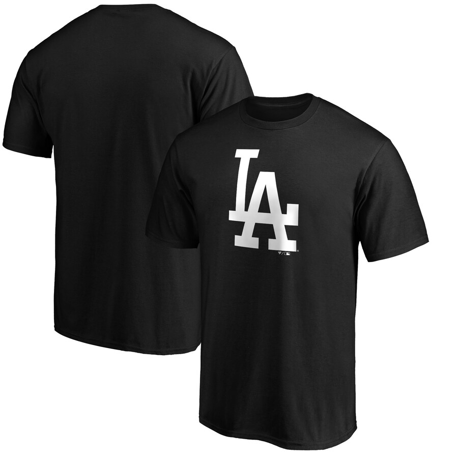 Men's Los Angeles Dodgers Black Primary Logo II T-Shirt - Puhuasuan