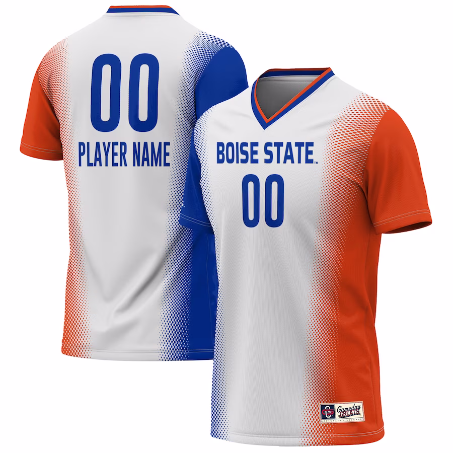 Boise State Broncos GameDay Greats Youth Lightweight Pick-A-Player NIL Women's Soccer Jersey - White - Puhuasuan