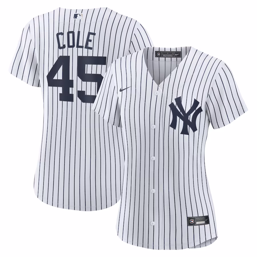 Women's New York Yankees Gerrit Cole Nike White Home Replica Player Jersey - Puhuasuan