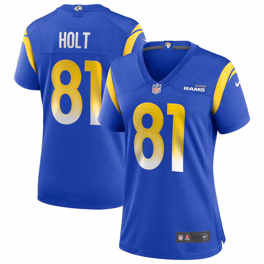 Women's Los Angeles Rams Torry Holt Nike Royal Game Retired Player Jersey - Puhuasuan