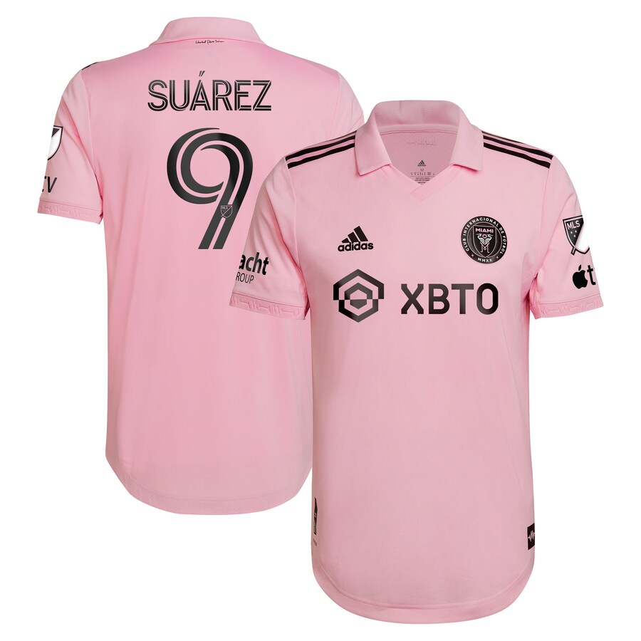 Men's Inter Miami CF Luis Suárez adidas Pink 2023 The Heart Beat Kit Authentic Player Jersey - Puhuasuan