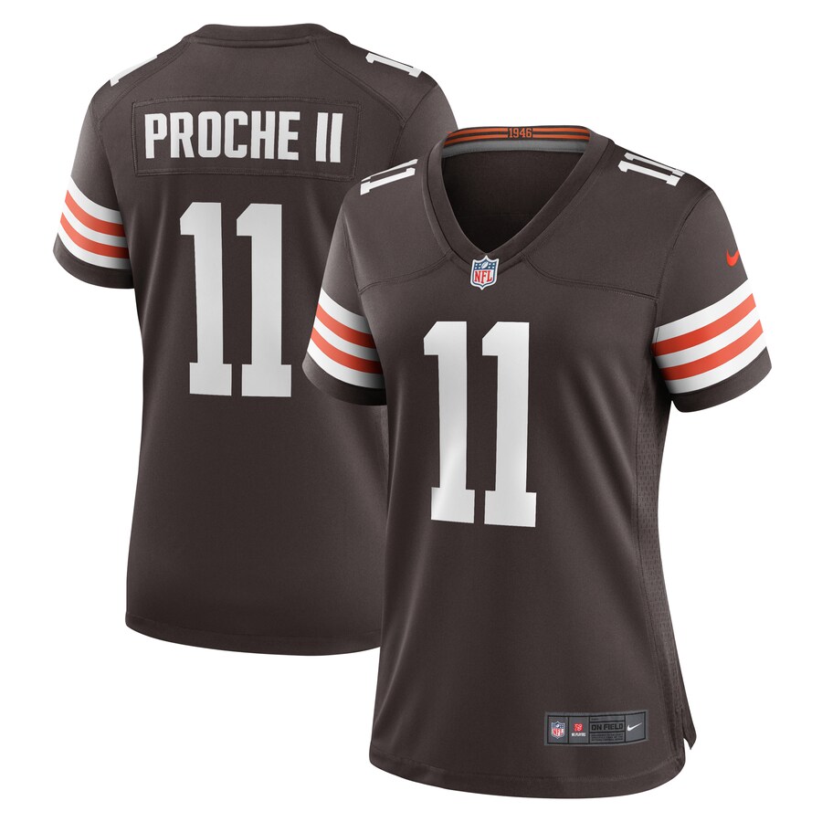 Women's Cleveland Browns James Proche II Nike Brown Game Jersey - Puhuasuan