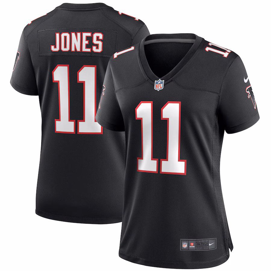 Women's Atlanta Falcons Julio Jones Nike Black Throwback Game Jersey - Puhuasuan