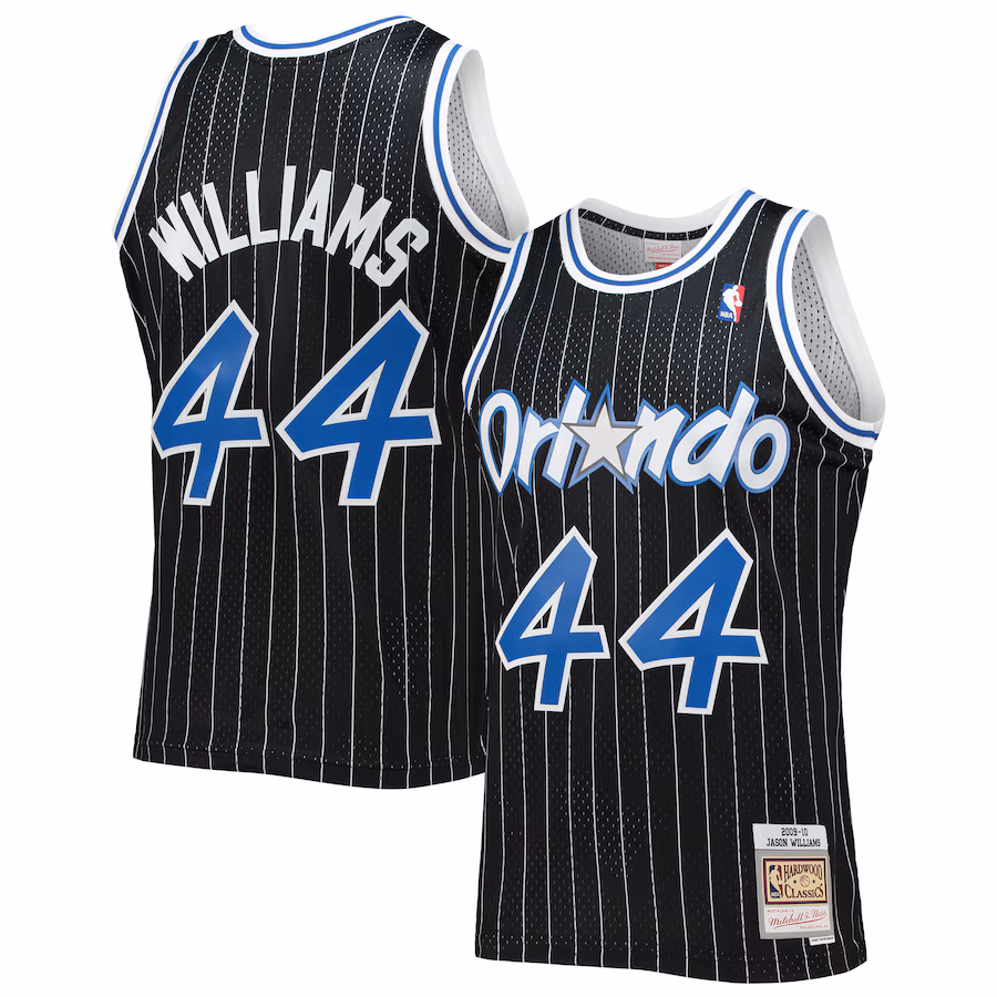 Men's Orlando Magic Jason Williams Mitchell & Ness Black 2001/02 Hardwood Classics Swingman Jersey - Puhuasuan