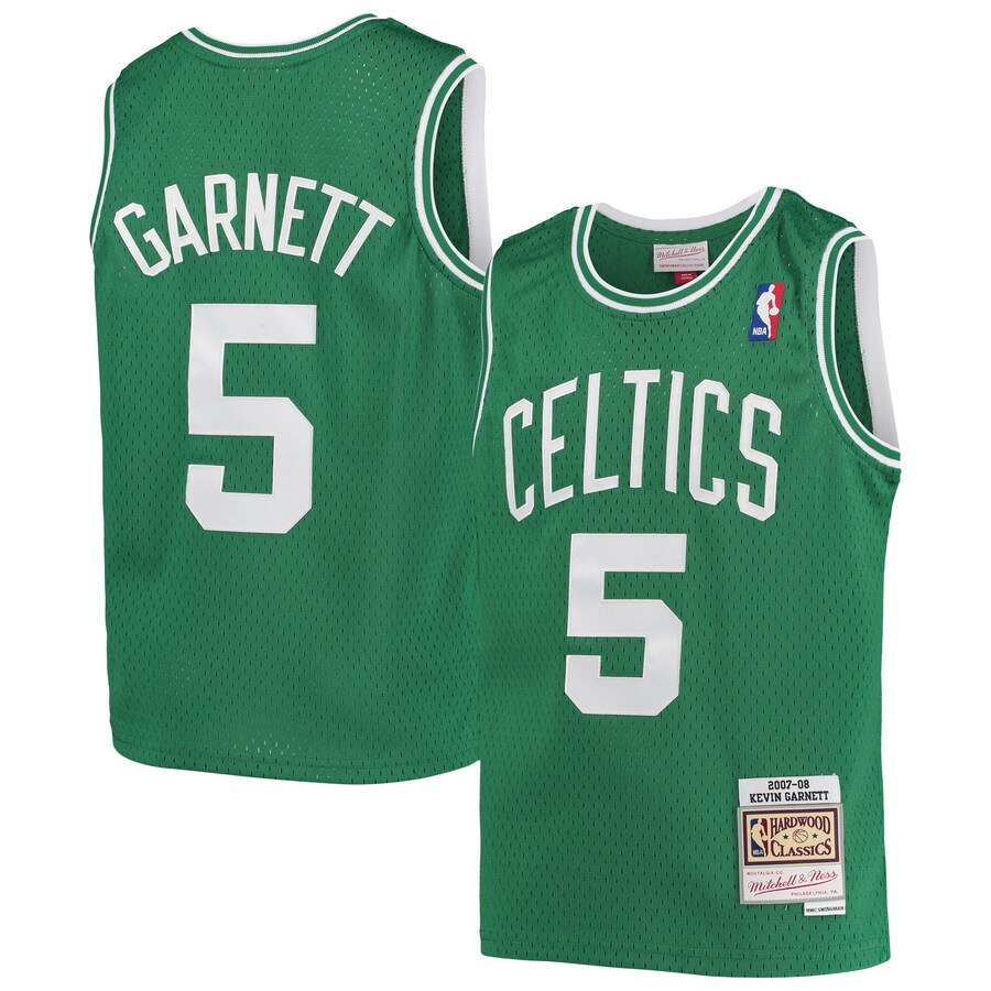 Youth Boston Celtics Kevin Garnett Mitchell & Ness Kelly Green 2007/08 Hardwood Classics Swingman Jersey - Puhuasuan