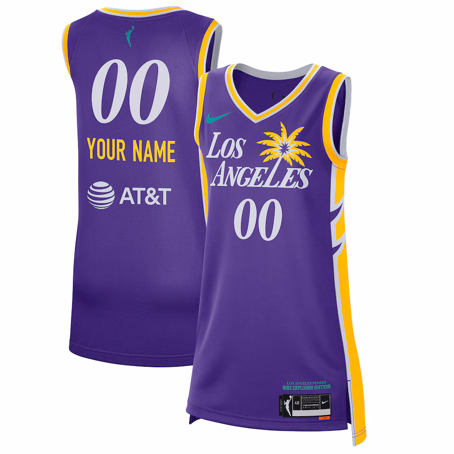 Unisex Los Angeles Sparks Nike Purple 2021 Explorer Edition Victory Custom Jersey - Puhuasuan