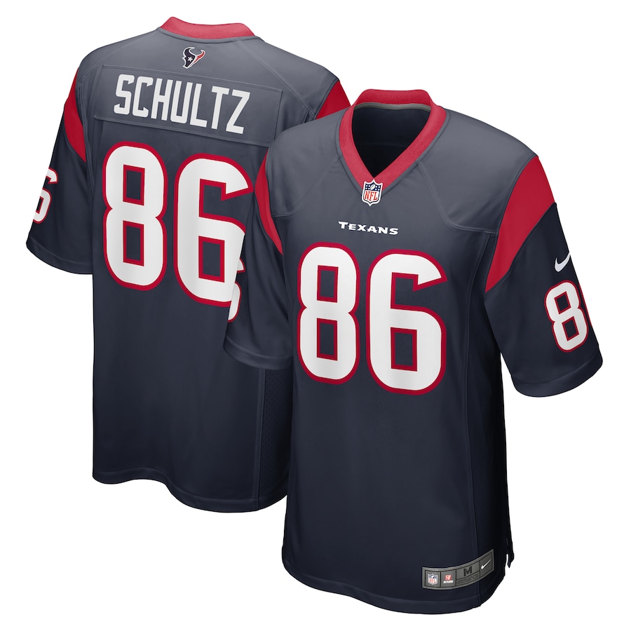Men's Houston Texans Dalton Schultz Nike Navy Team Game Jersey - Puhuasuan