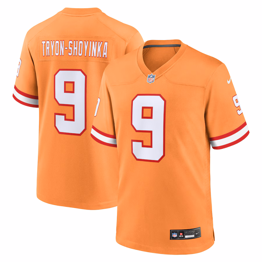 Men's Tampa Bay Buccaneers Joe Tryon-Shoyinka Nike Orange Throwback Game Jersey - Puhuasuan