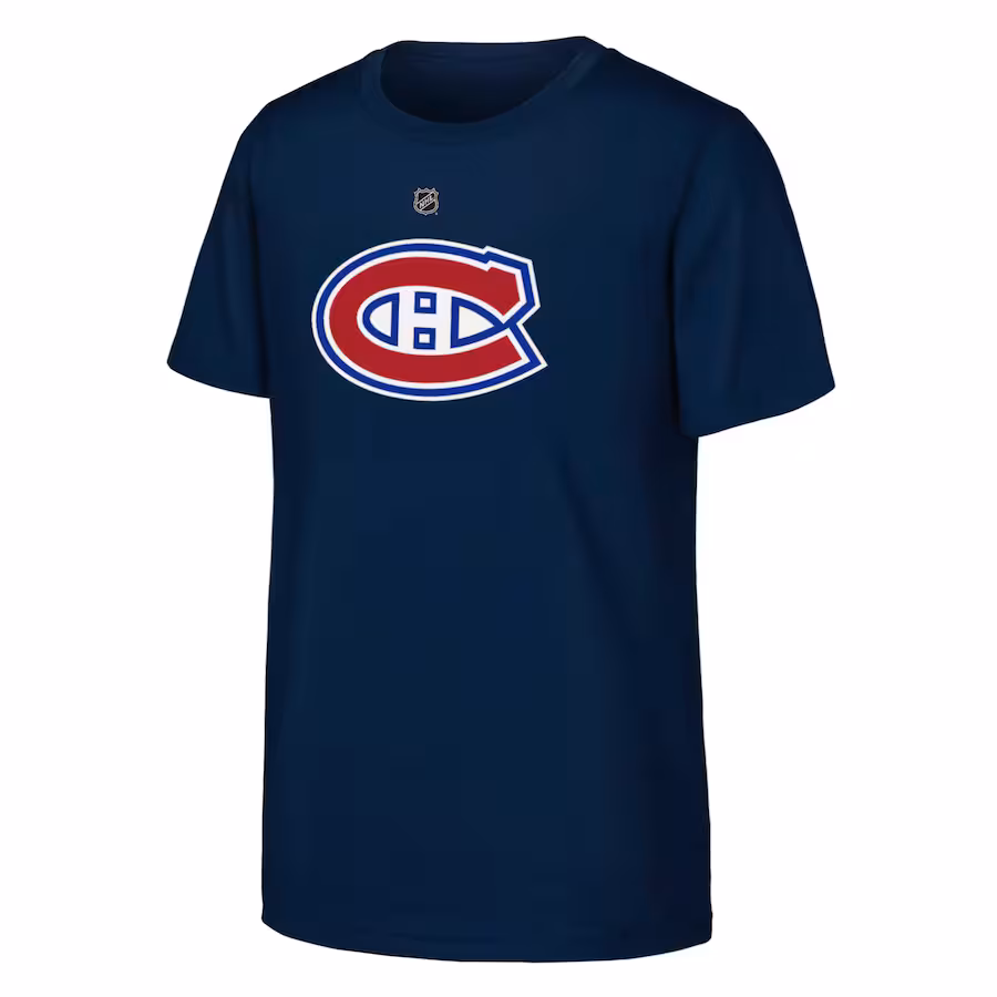 Youth Montreal Canadiens Navy Primary Logo T-Shirt - Puhuasuan