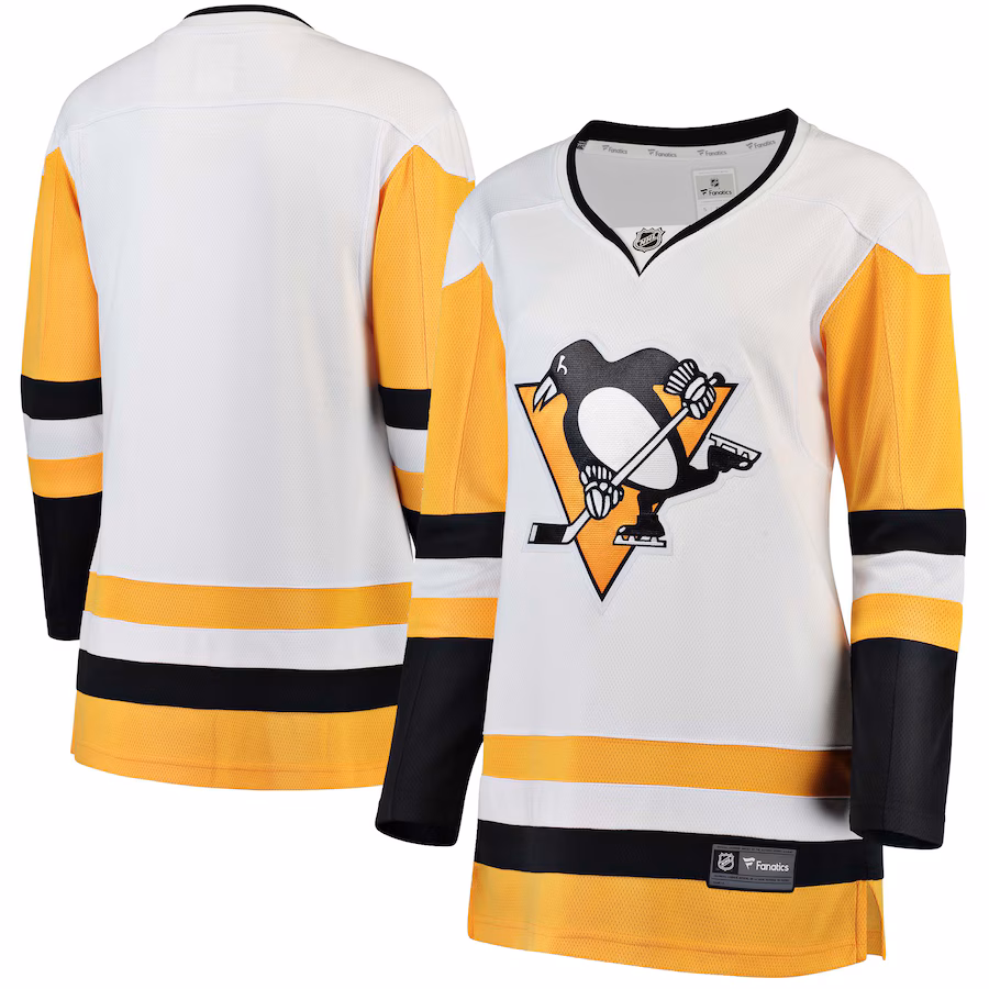Women's Pittsburgh Penguins Fanatics White Away Breakaway Jersey - Puhuasuan